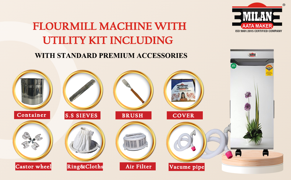 Best 1 HP Domestic Flour Mill by Milan