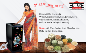 Mini ghar ghanti machine placed in a modern Ahmedabad kitchen
