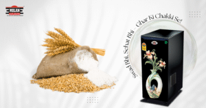 Mini atta chakki machine grinding fresh flour at home