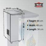 Milan Aata Maker 1Hp Fully Automatic Domestic Aatachakki with Standard Accessories and Inside Auto LED Light (Colourfull Leaf)… - Image 3