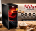 Milan automatic flour mill machine for home with stylish black designer cabinet for fresh and healthy atta grinding